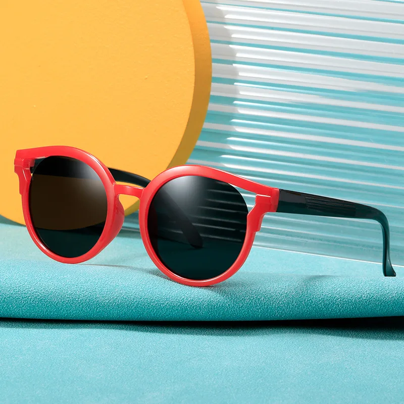Children Boys Girls Cute Color round Sunglasses Kids Vintage Protection Classic cat eye sun glasses kids sunglasses children sunglasses