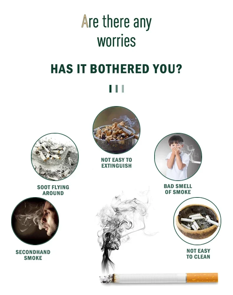 Description Picture 5 of item25PS Disposable Ashtray Smoke Removal Sand Remove Smoke Smell Family Convenient Disposable Practical Ashtray fumadores ashtrays