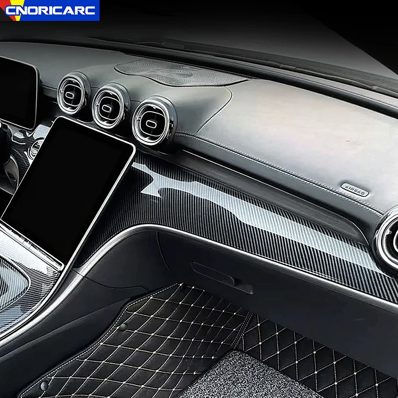 

Декоративная панель центральной консоли для Mercedes Benz GLC X254 2023 LHD, цветная внутренняя отделка из углеродного волокна