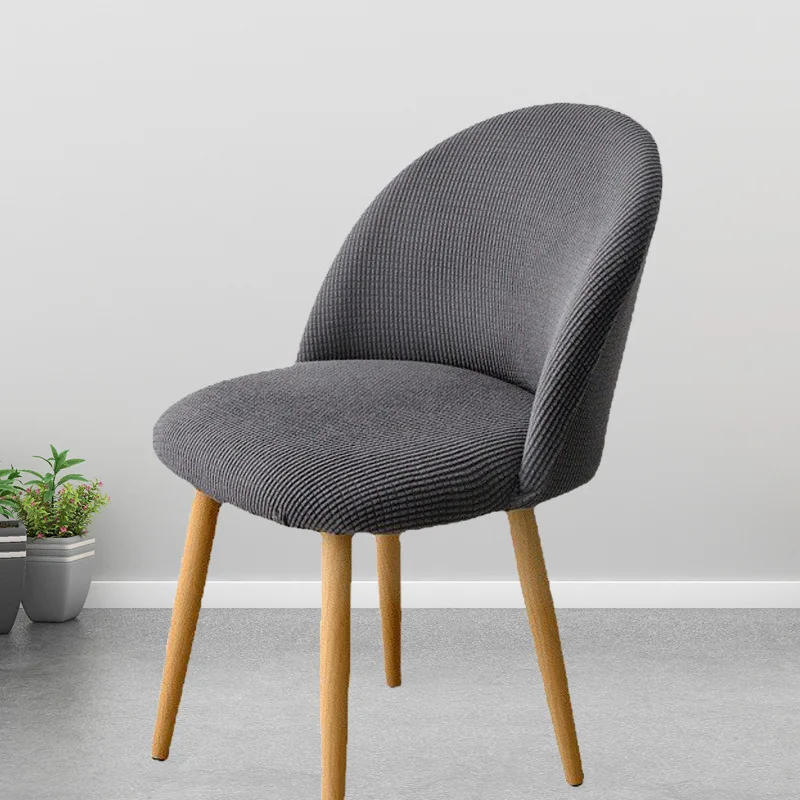 

Чехол для обеденного стула в скандинавском стиле, домашний декор, спинка в форме дуги, эластичные цельные чехлы для стульев, полноразмерный Чехол для стула особой формы