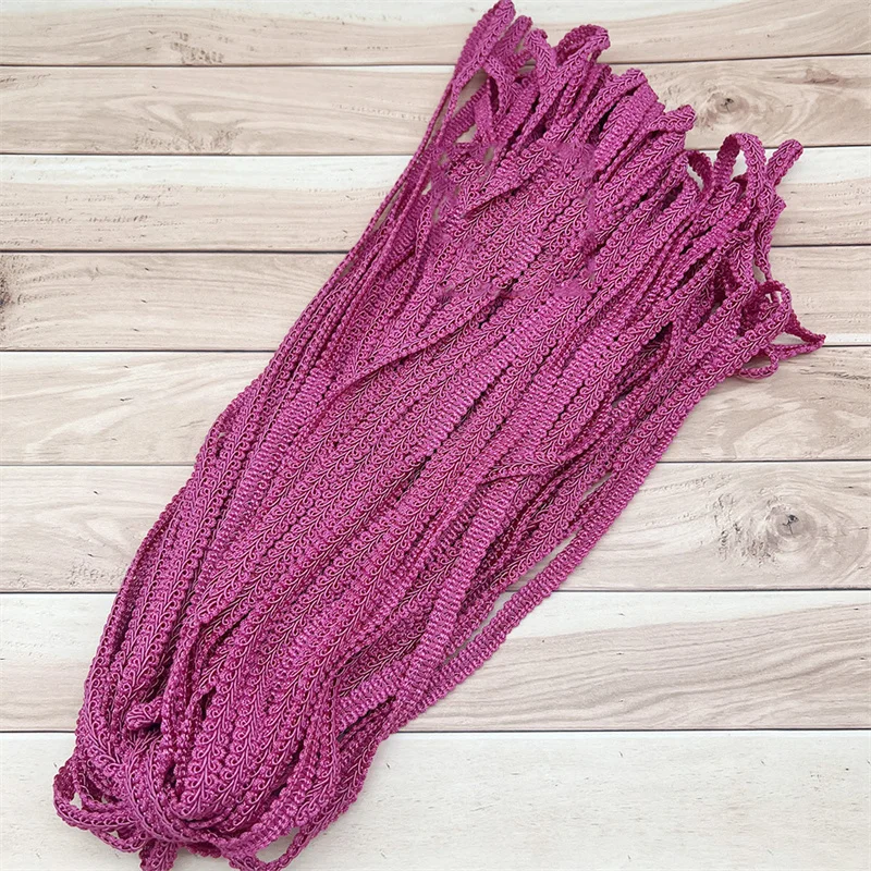 2/4yards 12mm Polyester Lace Trimming Ribbon Centipede Braided Curve Lace Sewing Clothes DIY Craft Wedding Accessories