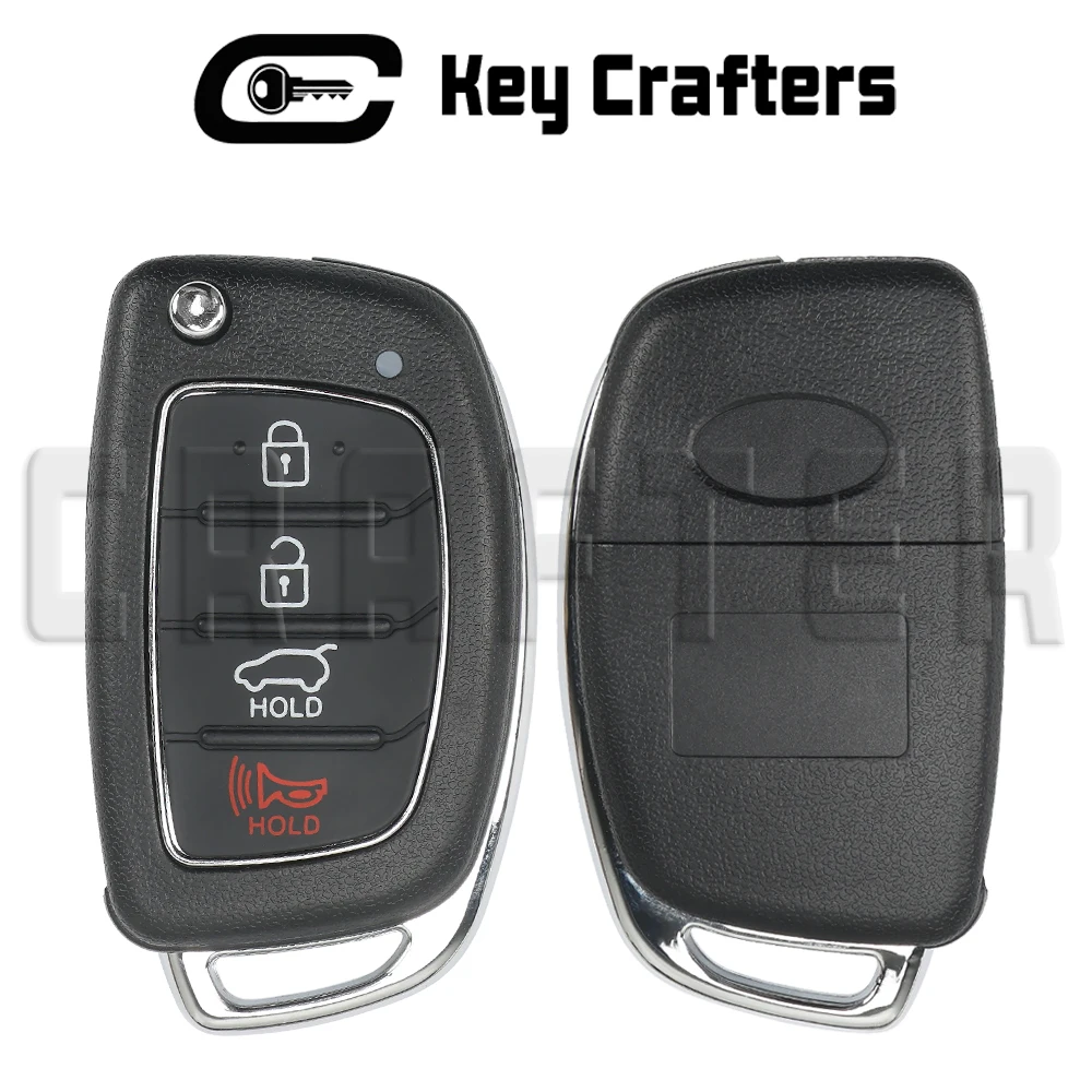 กุญแจรีโมทรถยนต์แบบพับได้ รุ่น Key Crafter SY5AERGE04 95430-R1100 433.92 FSK 4A ชิป PCF7939MA สำหรับรถยนต์ฮุนได HB20 ปี 2019-2022 ใบมีด HYN14R 2