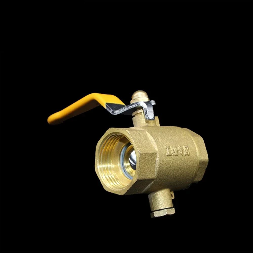 Thick Brass Temperature Measuring Ball Valve Temperature Measuring Valve 4 points 6 points Special Ball For Heating