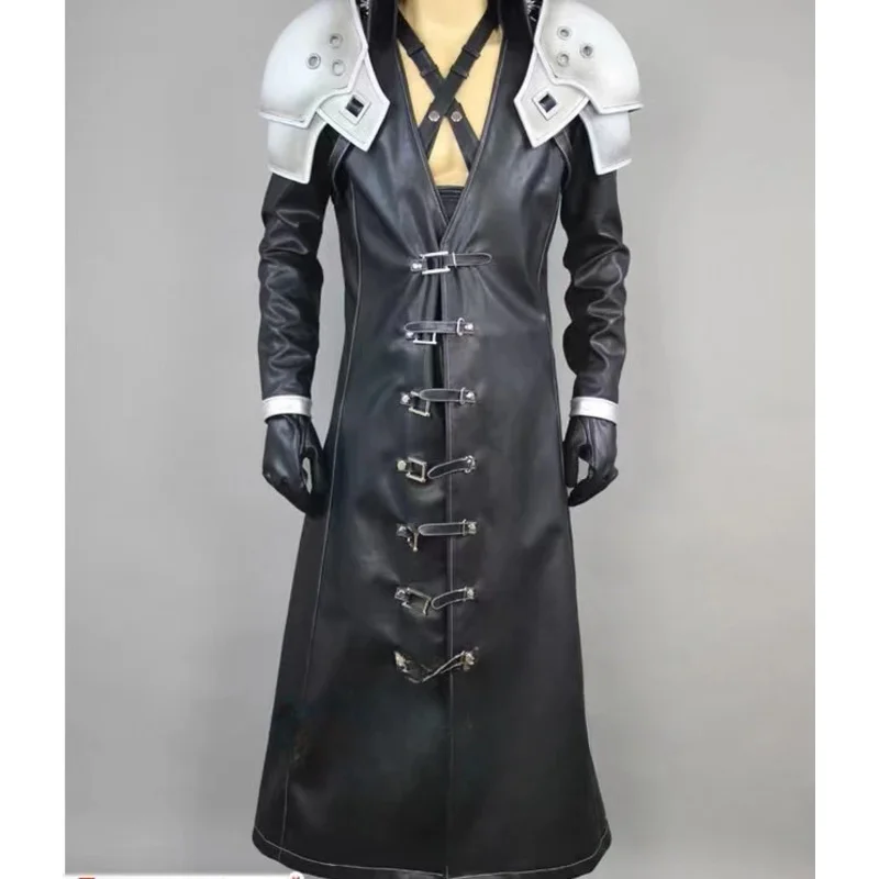 

Fantasy VII 7 sephiooth deluxe edition cosplay uniform suit full set men's Halloween costumes custom-made express shipping