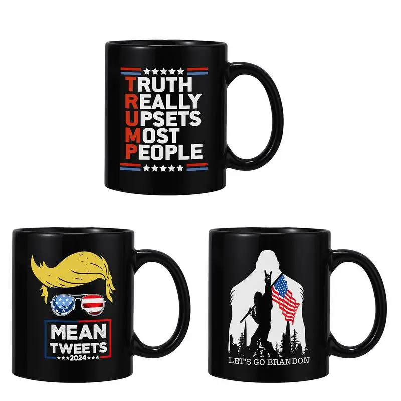 

2024 Presidential Election Ceramic Mug 1PCS unique reliable Trump Mugs creative fade resistant Ceramic Coffee Mug for Warm Water