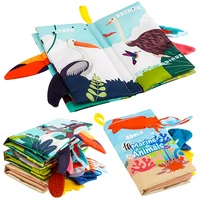Baby Books Toys, Baby Books 0-6 Months, 3PCS Touch and Feel Cloth Crinkle Soft Books, Toys for 0-3-6-12-18 Months Infant Newborn 1