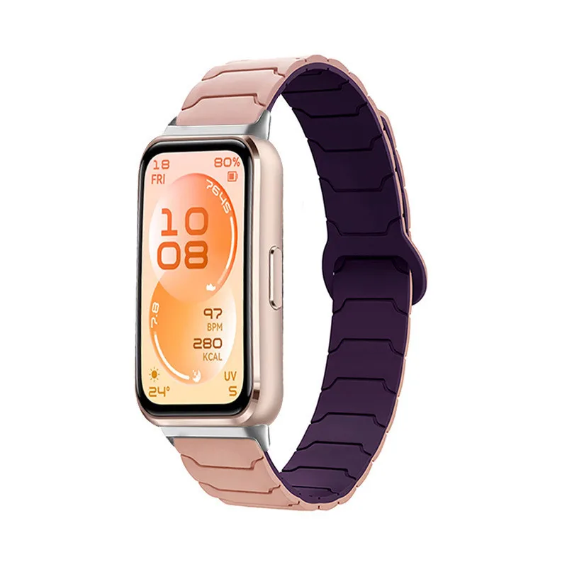 Magnetic Armor Silicone Watch Strap Replacement Band