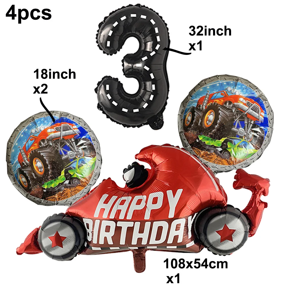 

Race Car Theme Birthday Decorations Happy Birthday Balloon Number 3 4 5 6 7 8 9 1 2 Boys Birthday Gift Foil Ballon Supplies