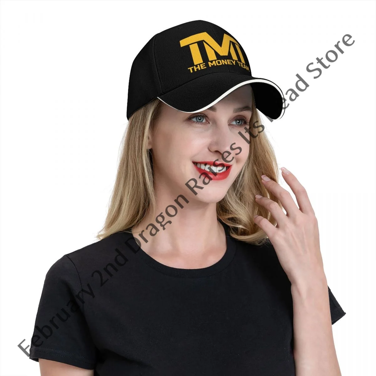 TMT The Money Team Funny Baseball Men Polyester Hats Adjustable Hat Universal Casual Cap Truck driver Hat