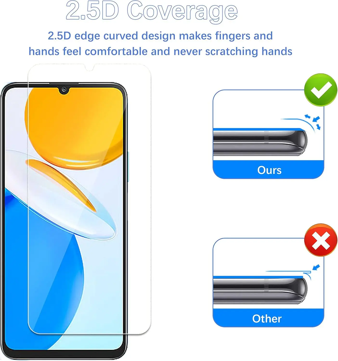 Premium Tempered Glass Screen Protector Film - 1/4 Pack