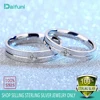 Daifuni 100% S925 Sterling Silver Love Forever Smooth Ring For Men Women Couples Lovers Festival Wedding Anniversary Jewelry 1
