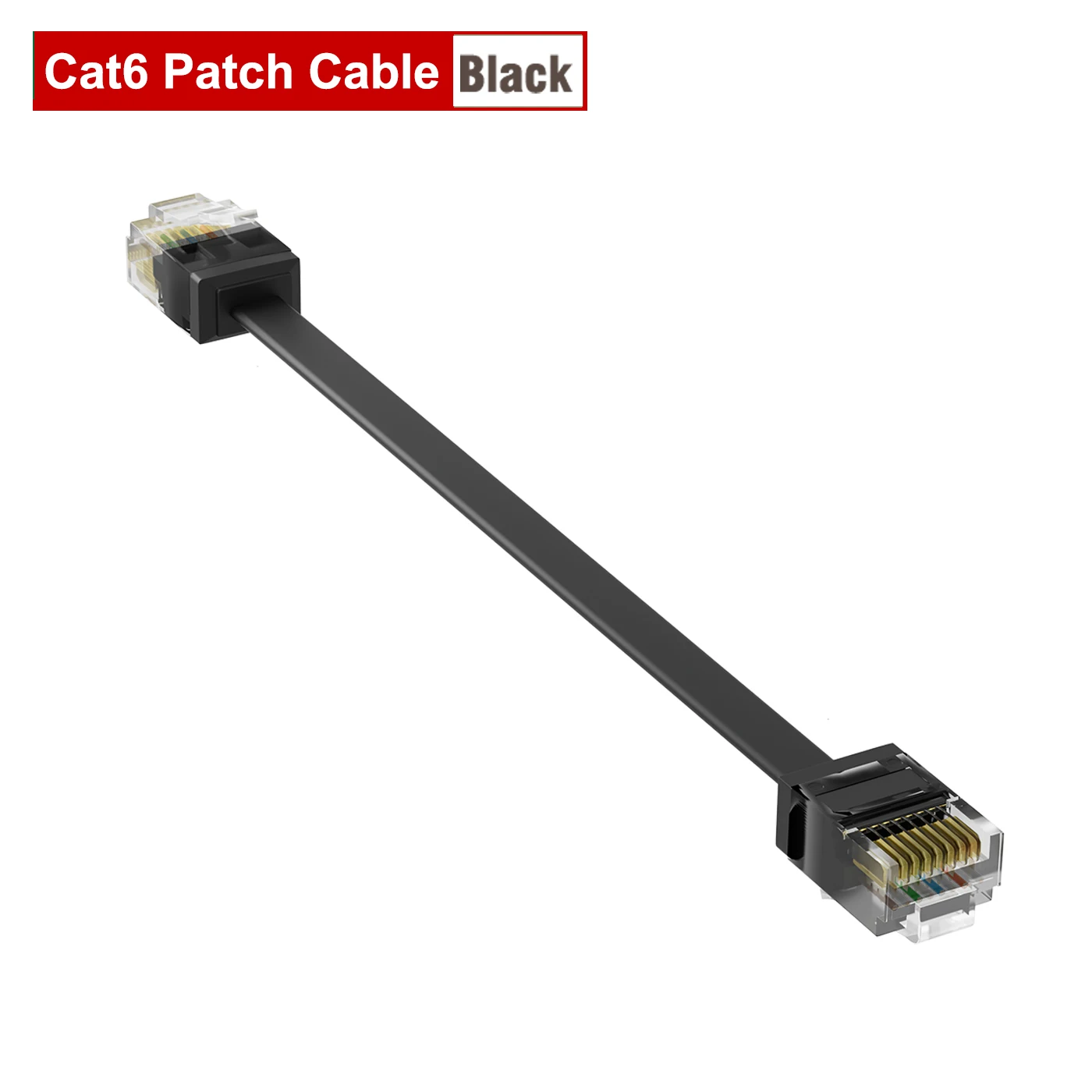 Propatch Cat6 RJ45 Flat Ethernet Cable - Flexible Network Patch Cord Extender