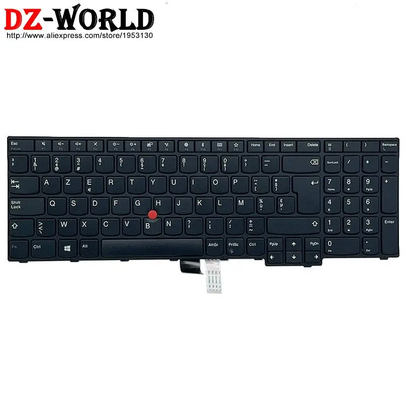 Azerty be Belga fr Francês es Espanhol Teclado para Lenovo Thinkpad E570 E570c E575 Laptop 01ax126 01ax131 01ax210 - Imagem 3