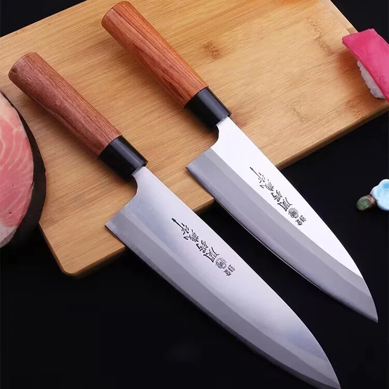

Professional Japanese Deba Fish Head Knife Filleting Knife Salmon Sushi Kitchen Knives Cut Fish Head Knife Sharp Kitchen Tools