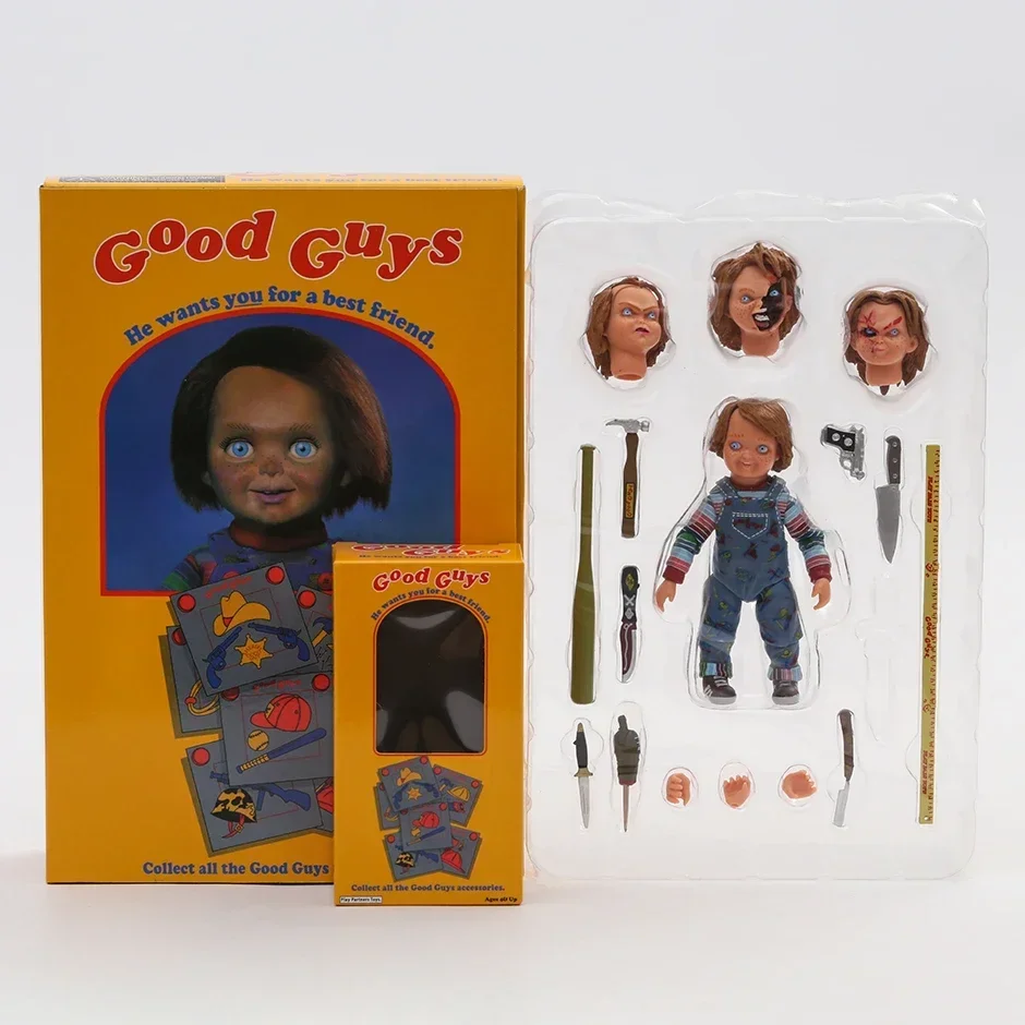 thumbnail image 1 of Figura de acción de PVC de Chucky Ultimate de la serie de televisión NECA, modelo coleccionable de juguete, 1 of 5