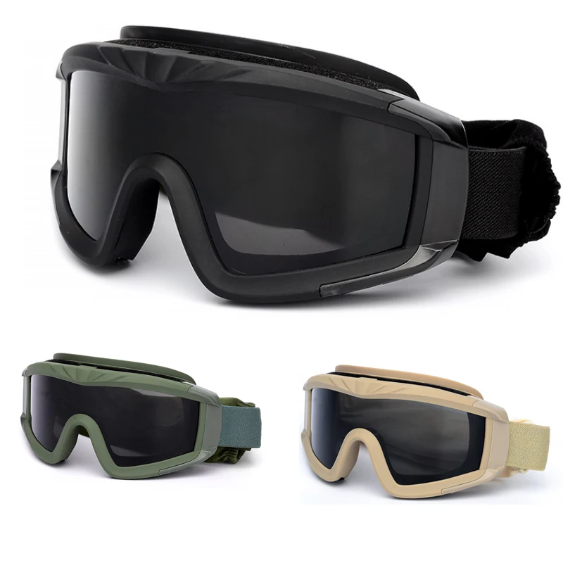 

Motorcycle Goggles Set Cycling Glasses Retro Scooter ATV Skiing Sunglasses Tactical Eyeglasses Cafe Racer Chopper Cycling Racing