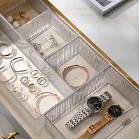 Transparent Acrylic Cosmetics Storage Box Makeup Holder Jewelry Make Up Organizer for Home Plastic Desktop Storage Boxes 2