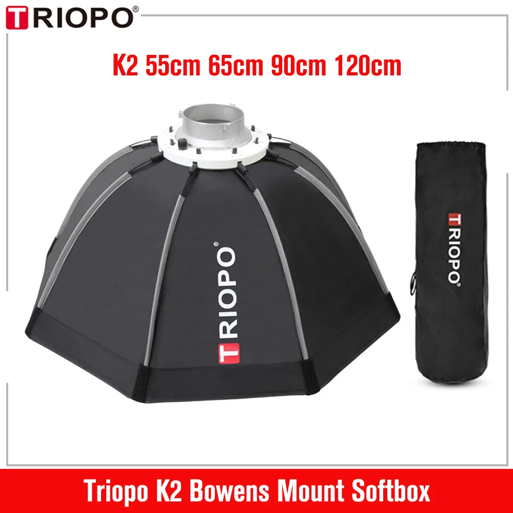 Softbox Ottagonale Triopo 55 Cm - Con Attacco Bowens E Griglia A Nido D'Ape, Per Flash Da Studio E Esterni - Foto 14