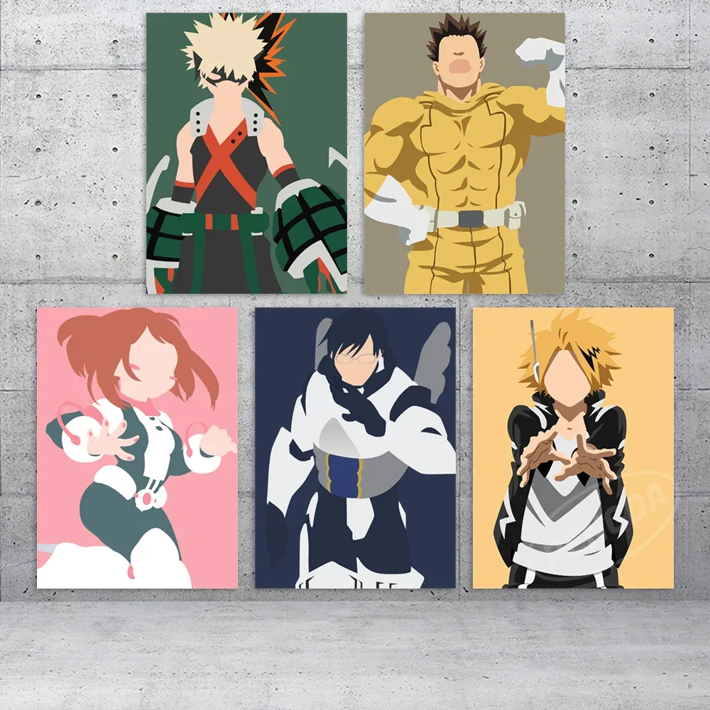 

Wall Artwork My Hero Academia Modular Canvas Kaminari Denki Home Decor Pictures Bakugou Katsuki Poster HD Printed Anime Painting