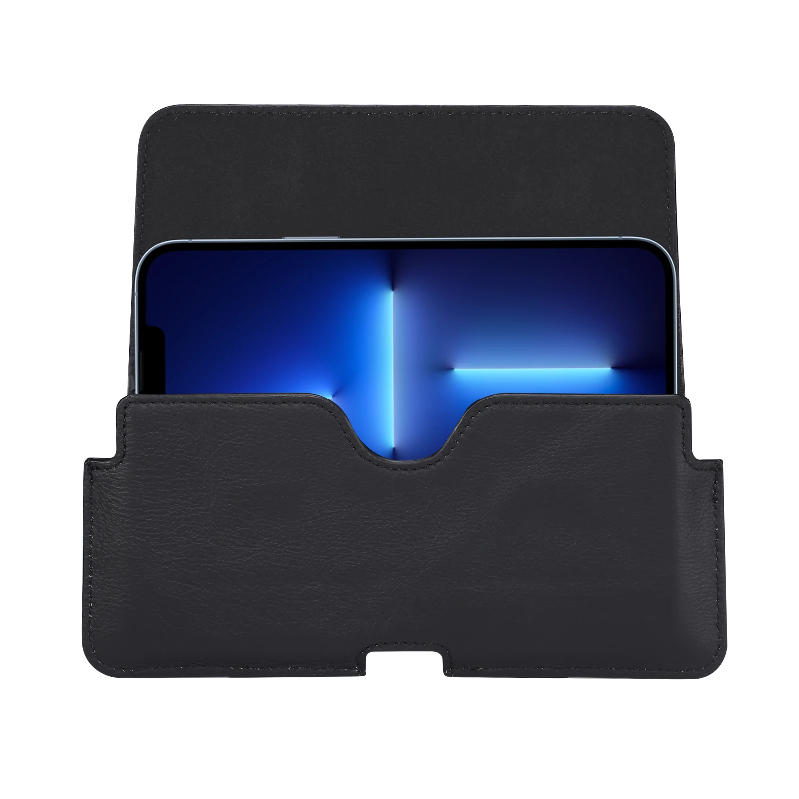 FULAIKATE 5,5-7,2" Echtes Leder Universal Handytasche Herren Taille Gürteltasche Business Tasche Tragbares Handy Holster – Detail 10