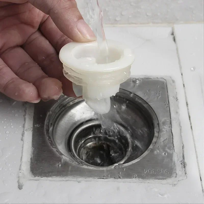 5 Tappi Per Scarico In Silicone Antiodore – Bianchi E Grigi, 15x15 Cm, Per Pavimento, Vasca, Lavandino, Cucina E Bagno