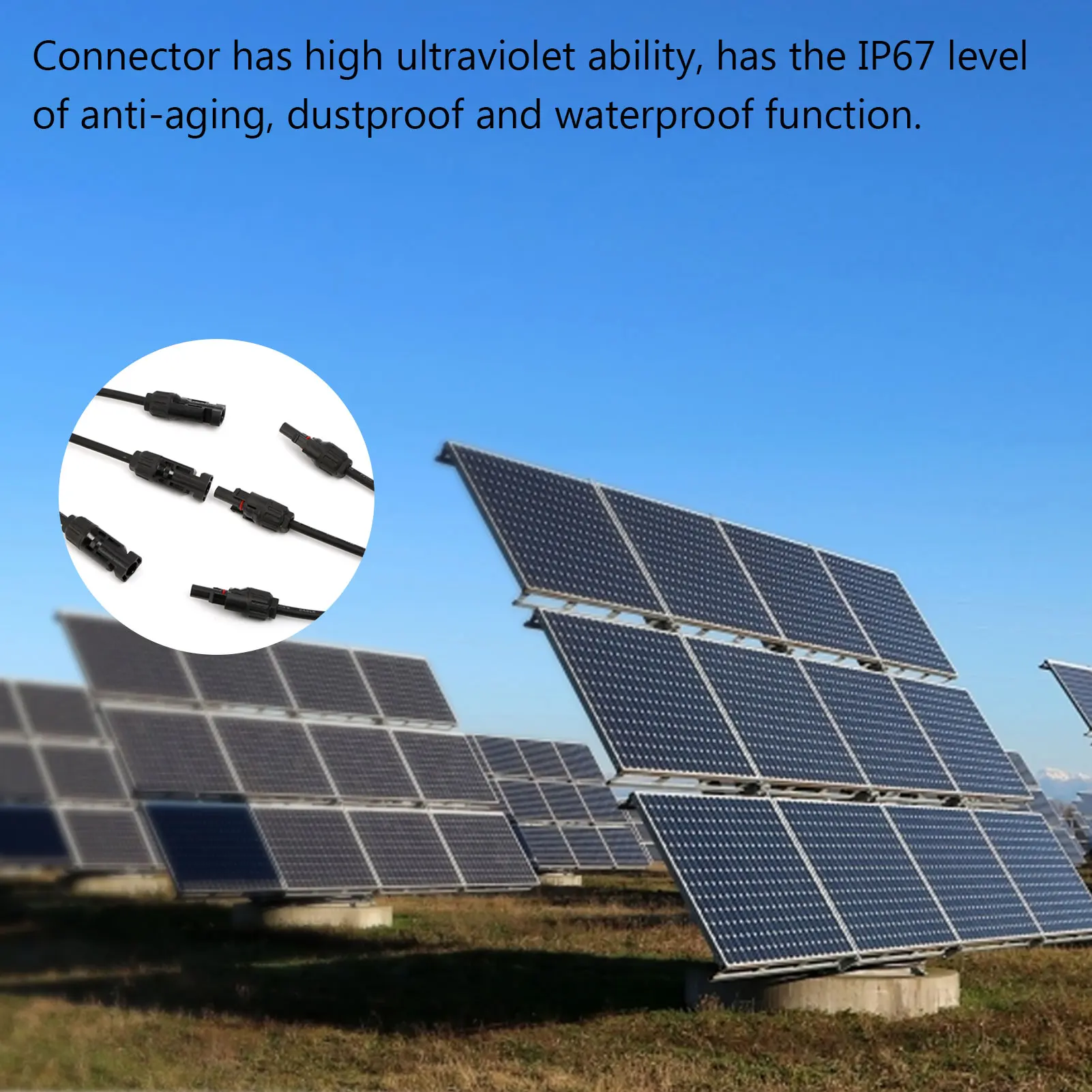 Solar Panel Y Branch 30A 1000V Electrical Solar Connector 30A 1000V Waterproof Solar 1 To 3 Solar Cable Wire Plug Tool Kit 6