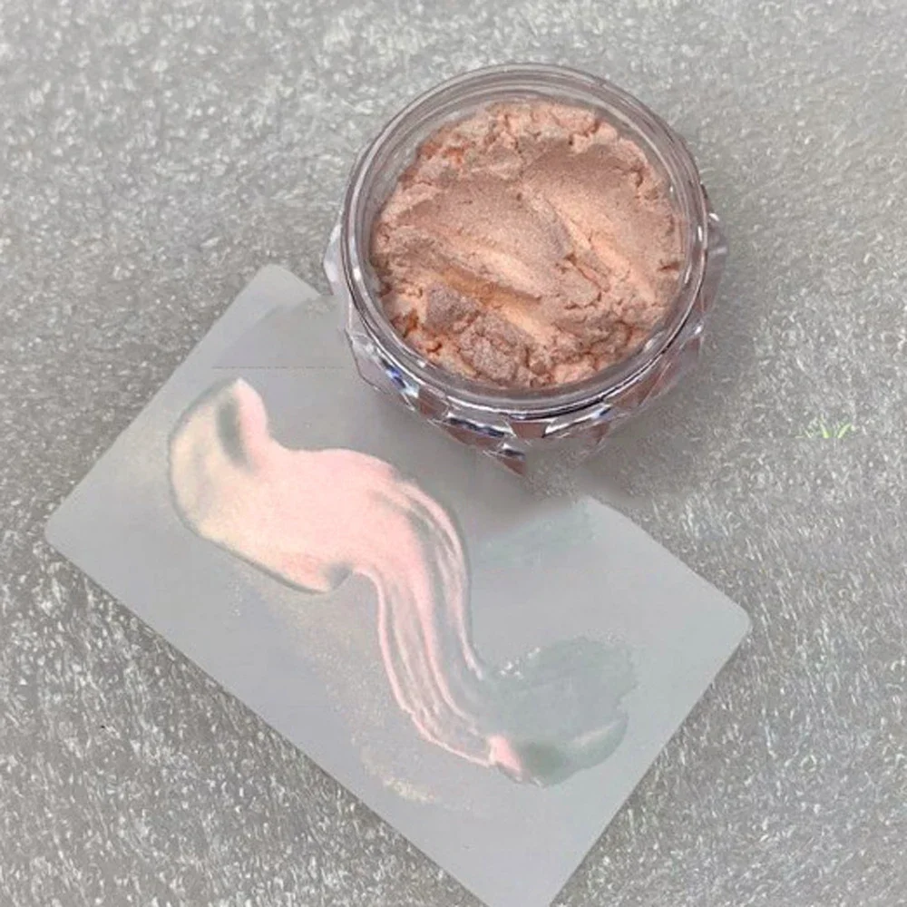 1 Jar Iridescent Pearl Effect Nail Art Powder - Mirror Chrome Aurora Mermaid Finish