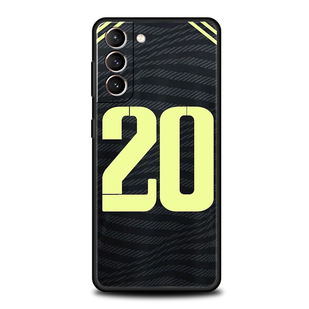 Football Number Shockproof TPU Phone Case