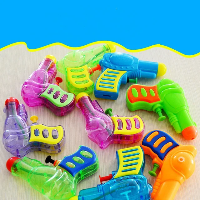 10PCS Summer Beach Mini Playing Game Fun Squirt Guns Soaker Guns for Kids Seaside Water Fight Random Color 5