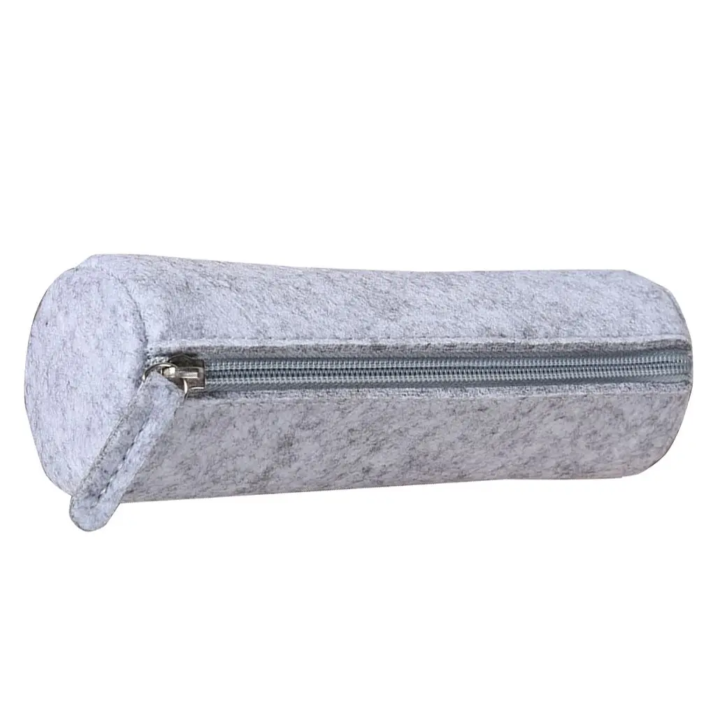 

Cute Solid Zipper Pencil Case Student Pen Bag Holder Stationery Pouch Girls Gift Office School Supplies