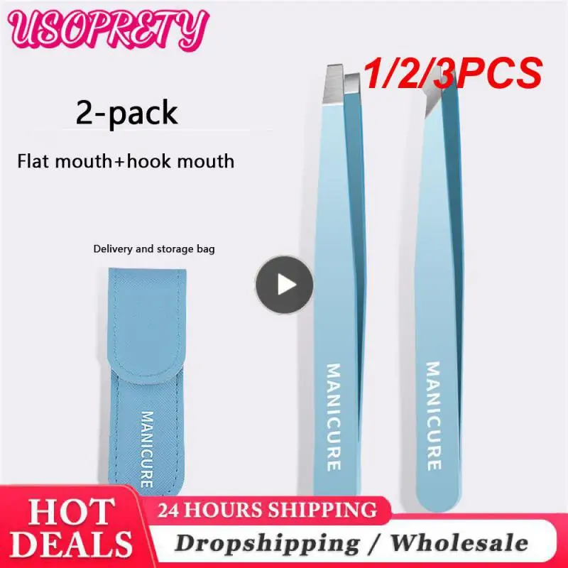 1/2/3 шт., цветной пинцет для бровей