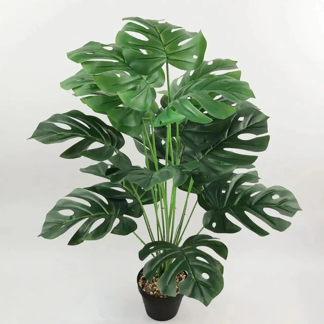 Piante Artificiali Tartaruga Foglia Posteriore Monstera Nordic Green Pianta Finta Decorazione In Vaso Decorazione Del Giardino Di Casa Simulazione Alb