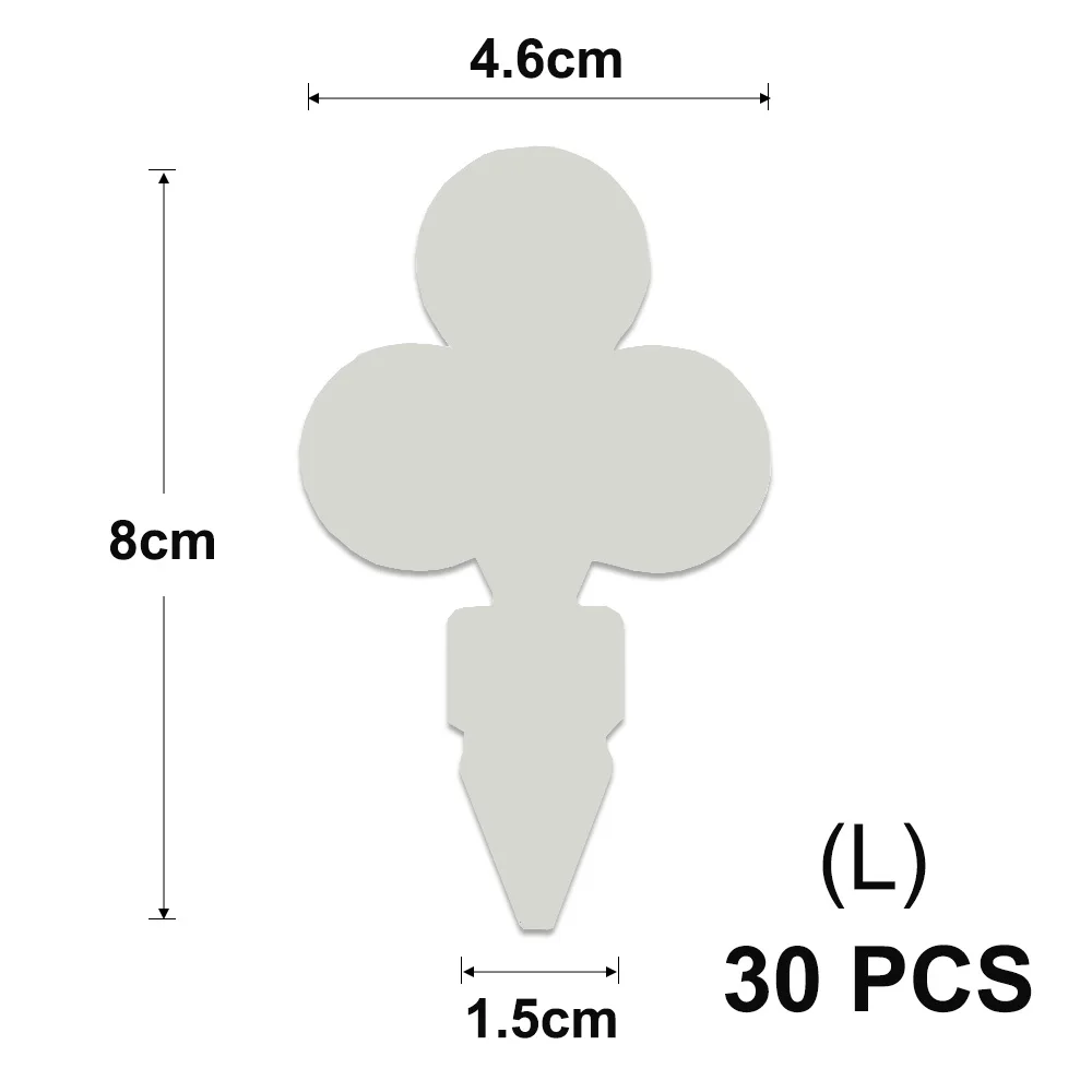 Waterproof Reusable White Plant Tags for Garden Classification and Labeling