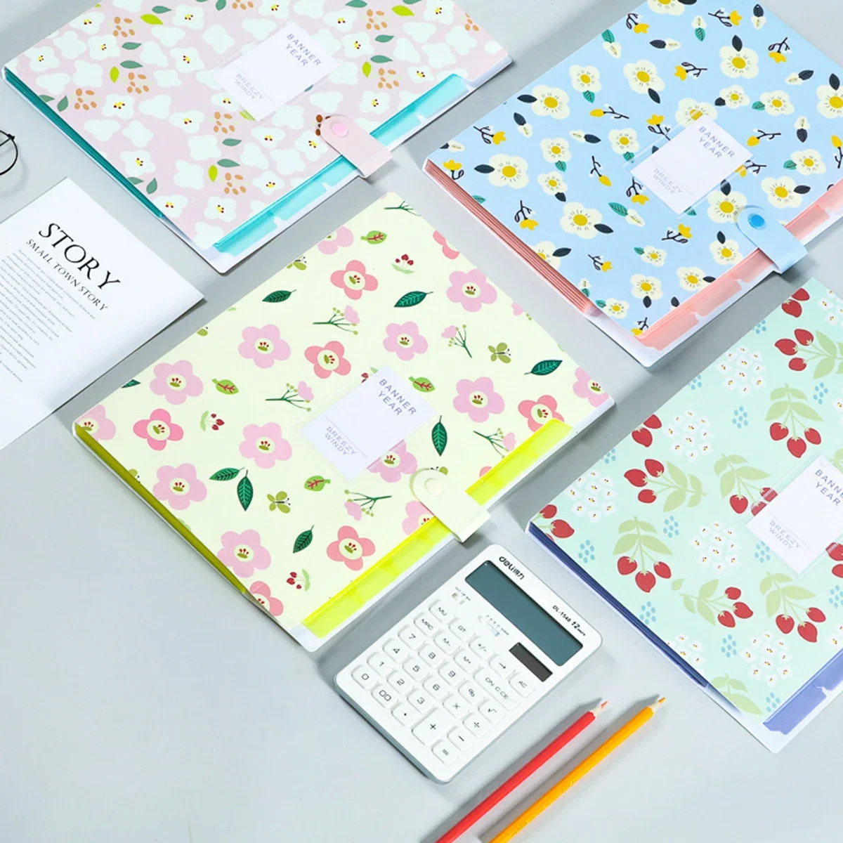 Cartelle di file A4 Organizzatore Documenti di carta Borsa per documenti da scrivania Prodotti per archiviazione Accessori per ufficio e materiale scolastico - immagine 2