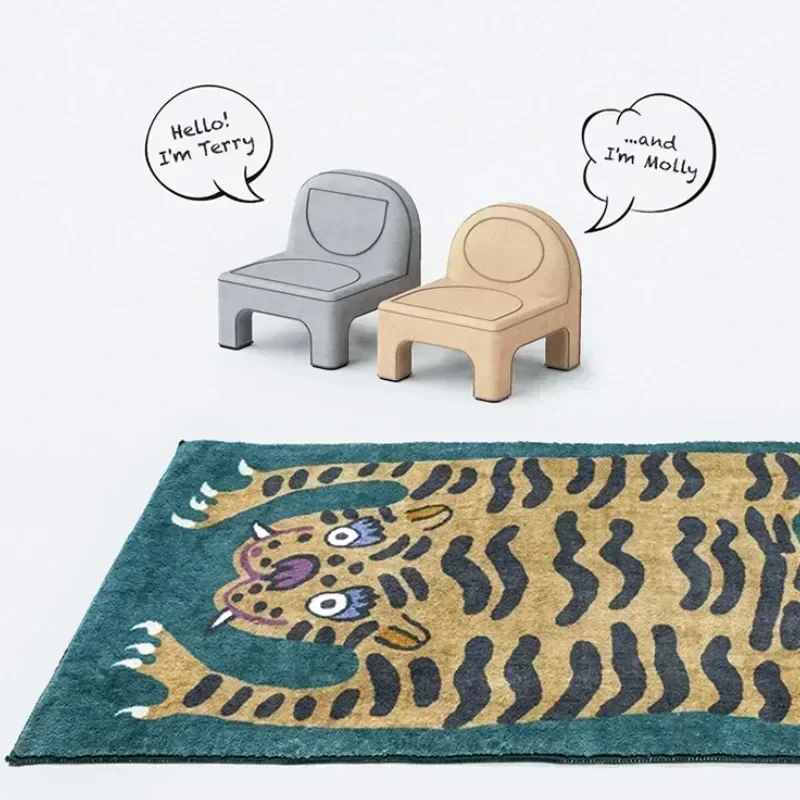 Leopard Shaped Children's Bedroom Carpets Polyester Rugs Home Decor