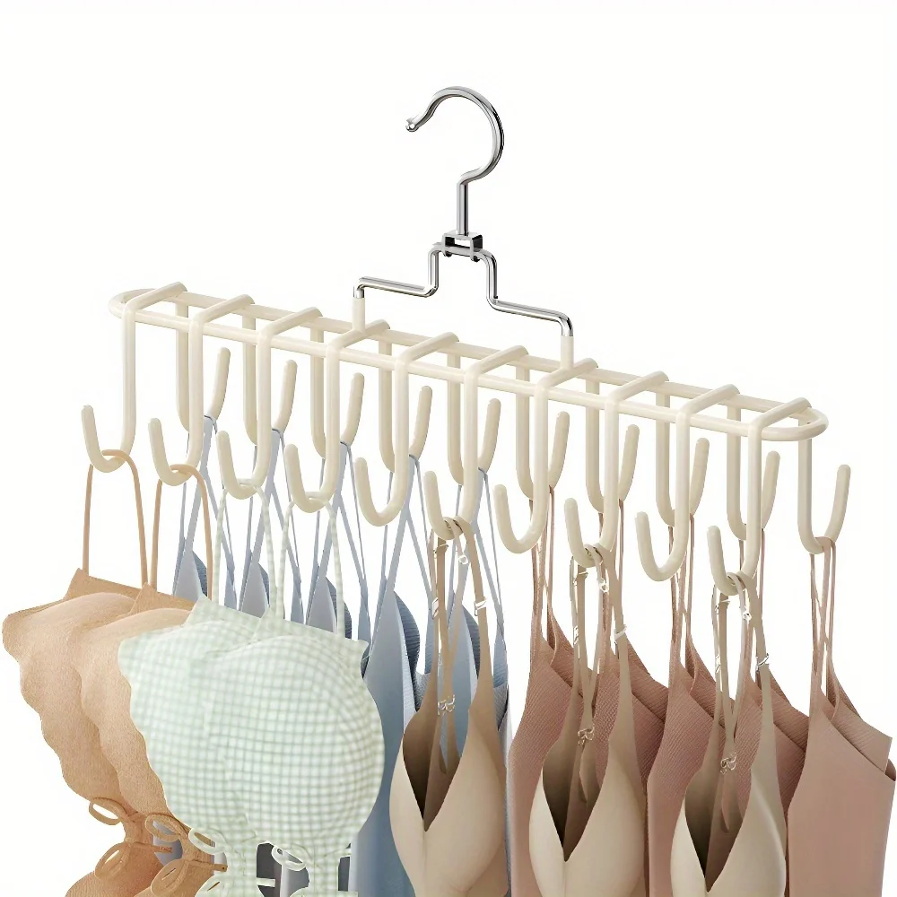 Stainless Steel Multi-Hook Clothes Hanger - Space-Saving Organizer,for Home,Dorm,Closet Storage,Holds Multiple Items Efficiently
