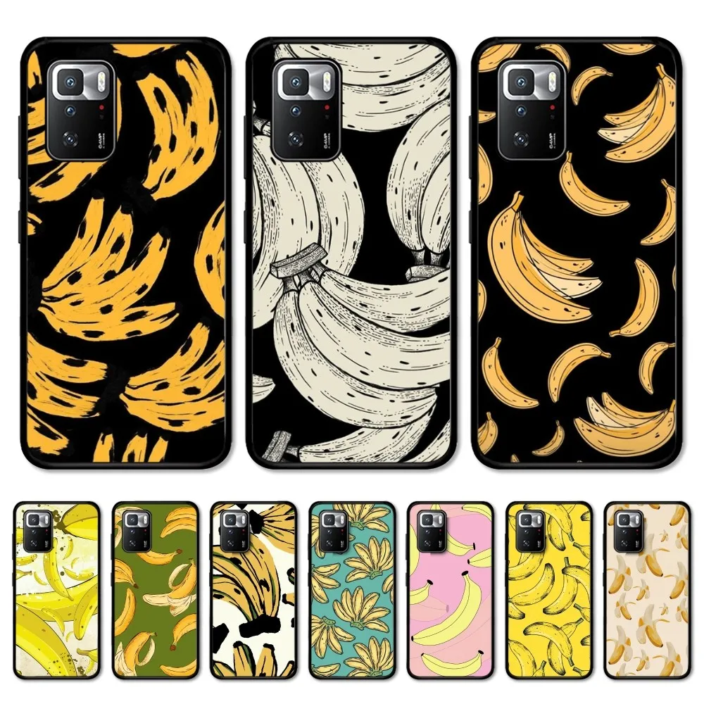 

banana aesthetic Phone Case For Redmi Note 4 X 5 A 6 7 8 T 9 9S 10 11 11S 11Epro Poco M3 pro