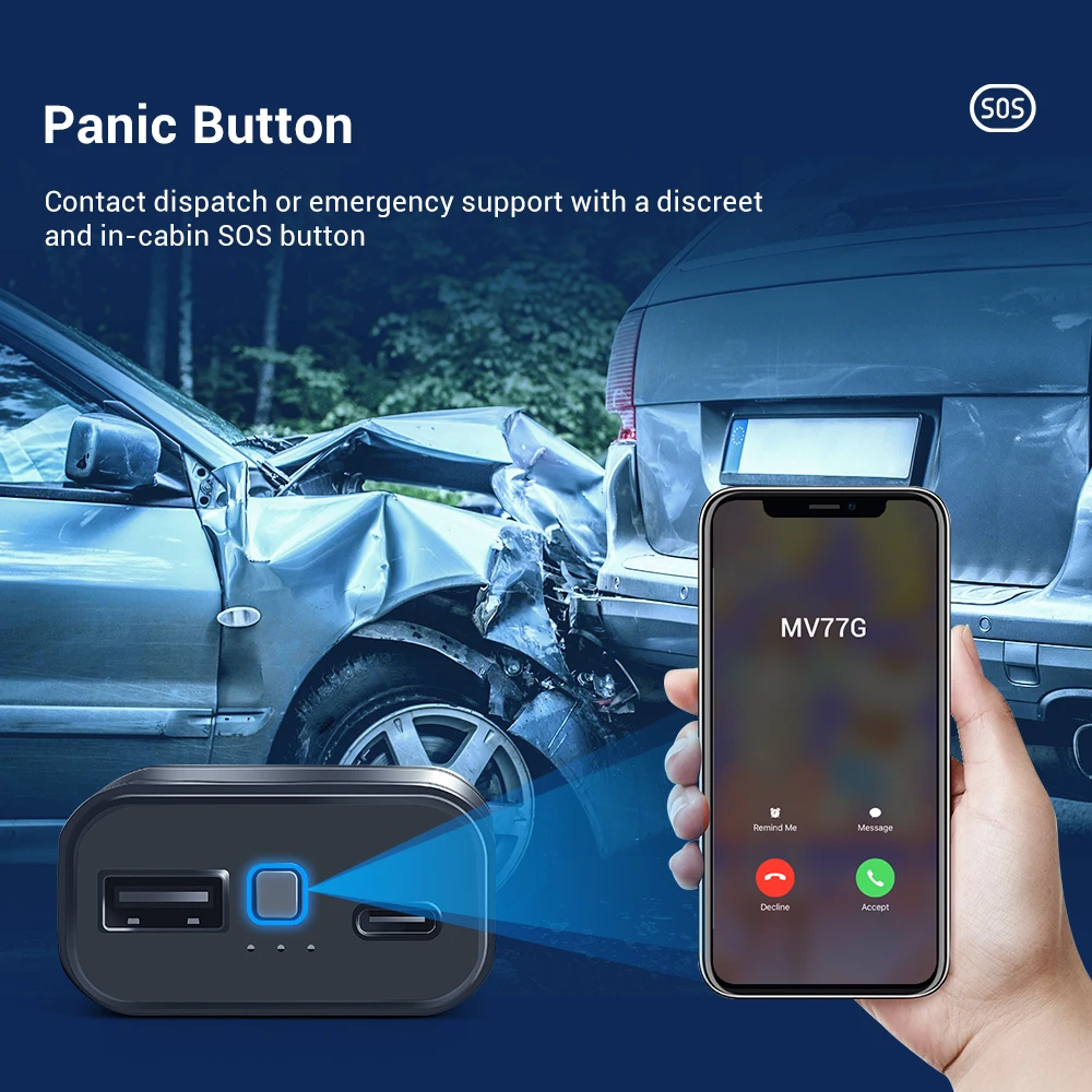 4G Car Charger Type-C MV77G Smart GPS Locator Voice Monitor SOS GPS & LBS Positioning Multi-Alarms Free Web&APP Tracking phone charger,gps tracker,car tracker