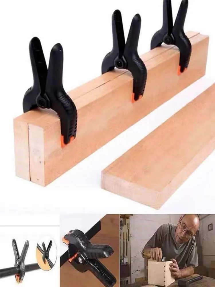 2-10 Pcs 목공 봄 클램프 2/3/4 인치 DIY 도구 플라스틱 나일론 클립 클램프 목공 들고 봄 클립