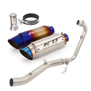 51MM Muffler Header Pipe For LIFAN KP mini150 2015-2023 Motorcycles Exhaust Tail Escape Silencer DB Killer Stainless Steel