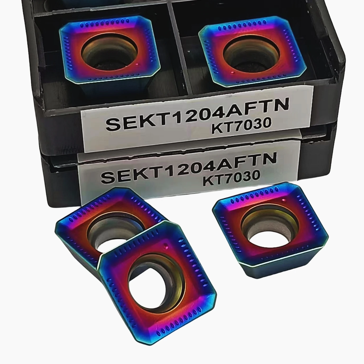 

SEKT1204AFTN KT7030 фрезерные вставки из цементированного карбида, токарные вставки с ЧПУ, подходят для обработки стали и нержавеющей стали