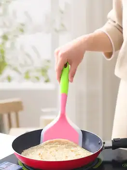 Silicone Kitchen Ware Cooking Utensils Spatula Beef Meat Egg Kitchen Scraper Wide Pizza Cooking Tools Shovel Non-stick Spatula 1