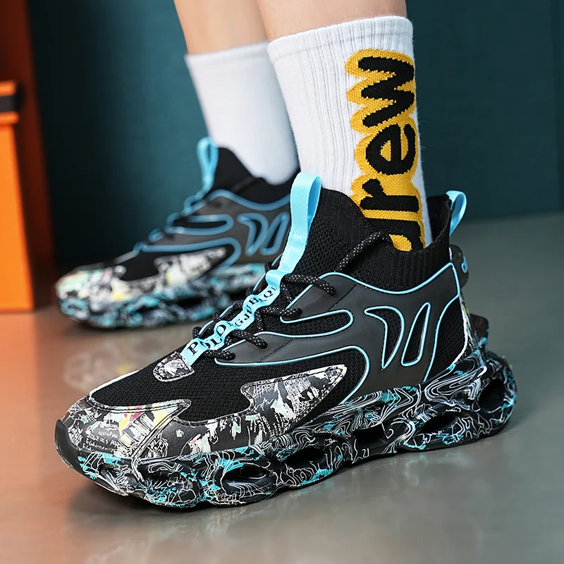 

Мужская обувь весна-осень, модная универсальная дышащая мягкая подошва, повседневная спортивная обувь, удобная спортивная обувь на шнуровке для мужчин