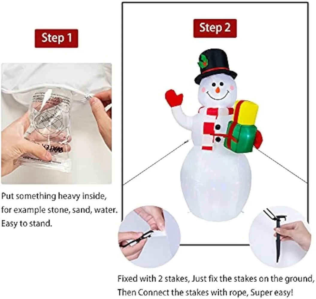 Рисунок 5 - Рождественские надувные снеговики