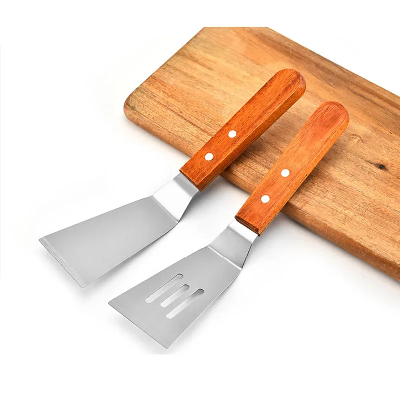 Barbecue tools Steak frying shovel Spatula turner Ossayi Stainless Steel Teppanyaki Turners Barbecue Steak Frying Shovel Spatula Cooking Tools Accessories