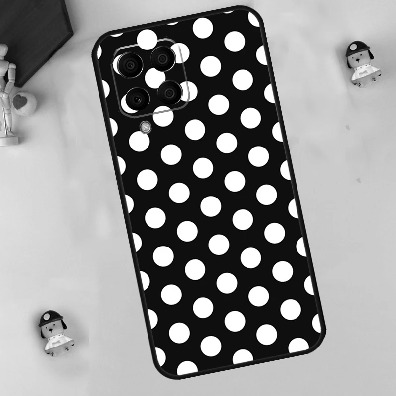 Chic Black and White Polka Dot Phone Case