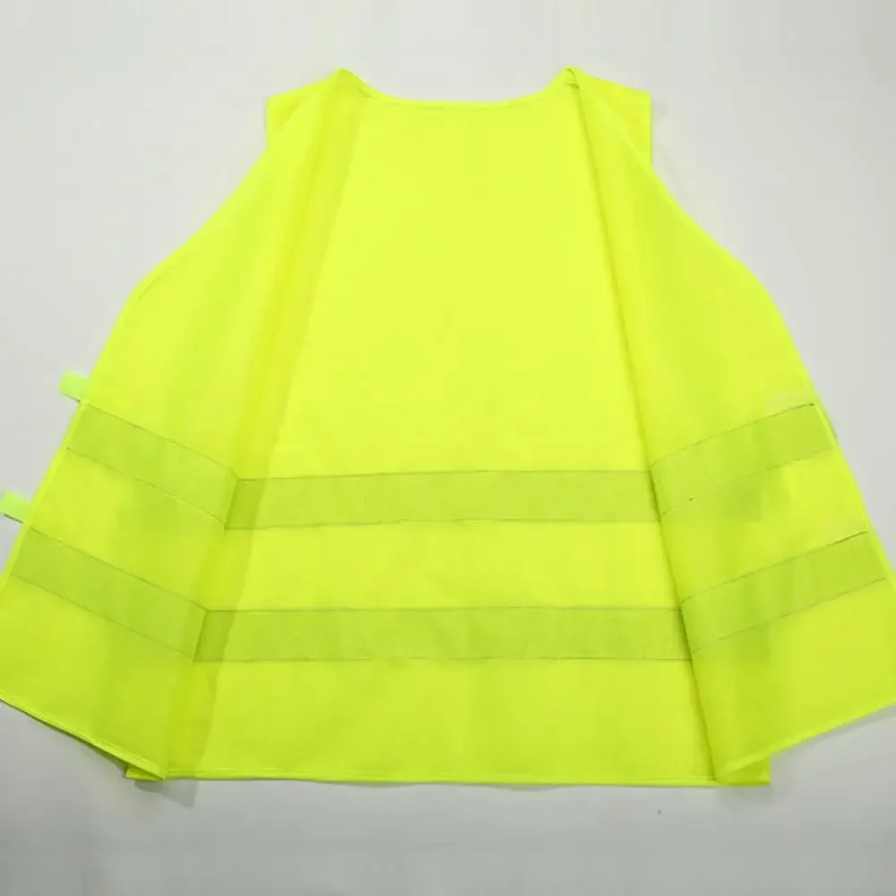 Reflective Safety Vest Car Reflective Clothing for Safety Traffic Safety Vest Yellow Visibility High Visibility Outdoor For Running Cycling Sports Vest