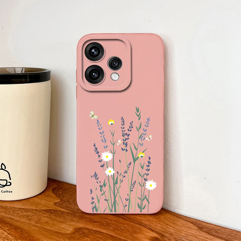 Candy Painted Flowers Lens Protection Soft Silicone Phone Case Cover