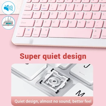 Mini Wireless Keyboard Bluetooth Keyboard For ipad Phone Tablet Portable Bluetooth Keyboard and Mouse For Samsung Xiaomi Android 3