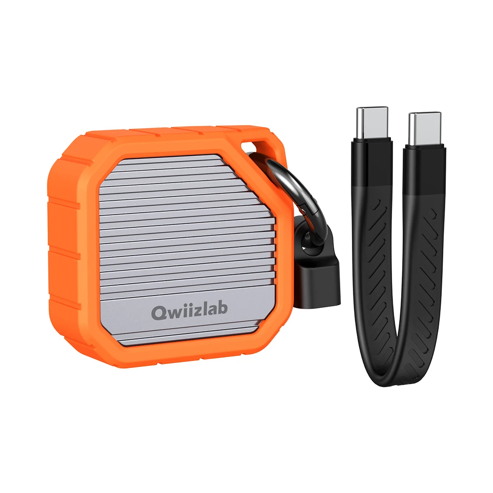 Qwiizlab NVMe Enclosure M.2 to USB 3.2 Gen2 Adapter 10Gbps Rugged Aluminum Alloy for 2230 M Key SSD